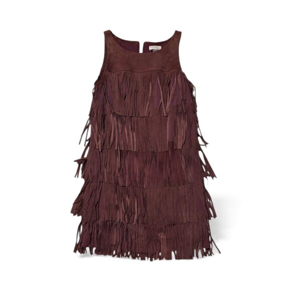Suede Flapper Fringed Dress - Picture 4 of 5